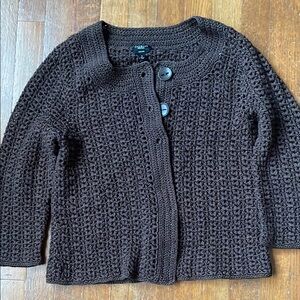 Hand Knit Button-Up Women's Cardigan